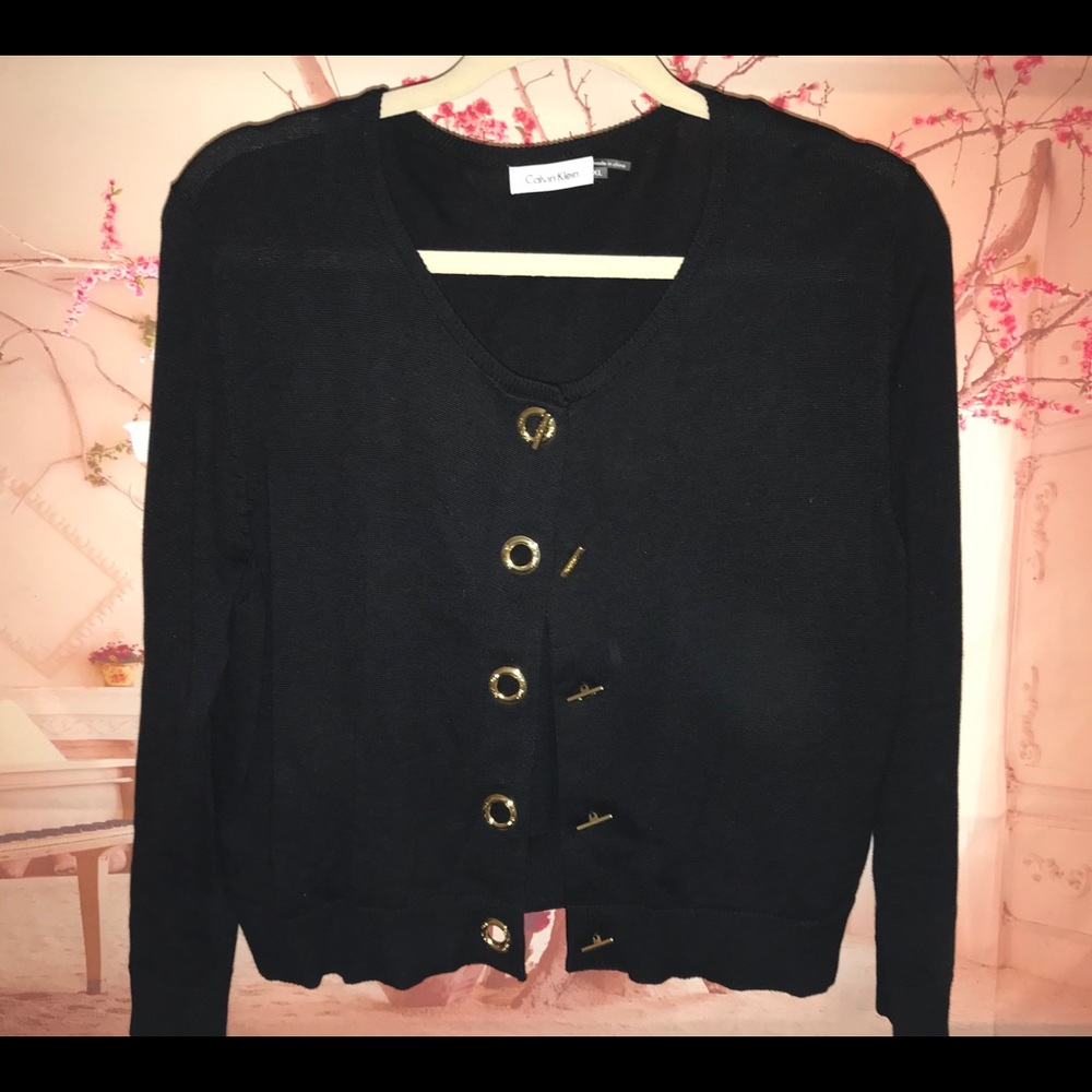 Calvin Klein Toggle Button Sweater